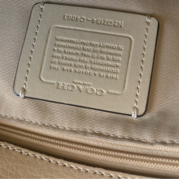 Coach Cream and Tan Tote Bag - Picture 7 of 7